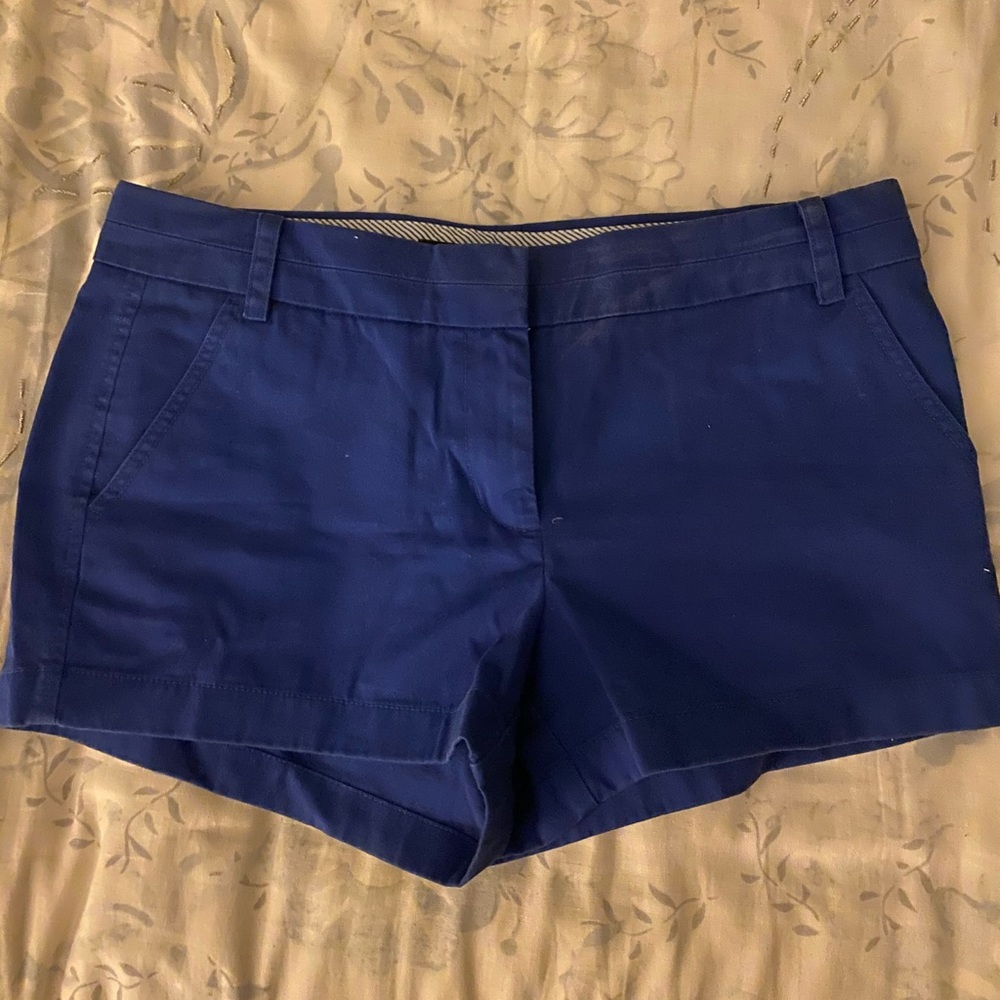 J Crew Cobolt Blue Chino Shorts